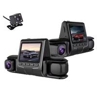 Caméra embarquée DVR 3 canaux en gros avec écran TN 2 pouces 1080P et Wi-Fi pour voiture (boîte noire)