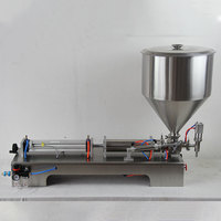 Machine de remplissage pneumatique à tête unique pour liquides visqueux, crèmes, beurre de cacahuète et pâtes de sésame, petite dose