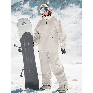 Veste de neige personnalisée pour homme, unisexe, ample, imperméable, isolée, pour ski et snowboard, pull-over, résistante à l'eau 15k, respirante 10k - Product Image 4