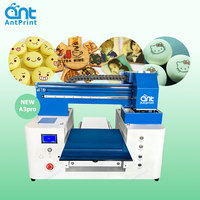 AntPrint A3 Lebensmitteldrucker für Kuchen und Cupcakes, Direktdruck auf Kuchen, Lebensmitteldrucker mit CMYK.LC.LM 6 essbaren Tinten