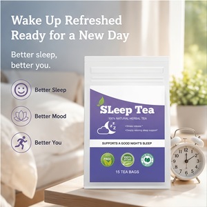 Thé en sachet pour le sommeil sous marque privée – Thé apaisant pour une nuit réparatrice, calme les nerfs, soulage le stress et l'anxiété, thé relaxant, faible MOQ - Product Image 3