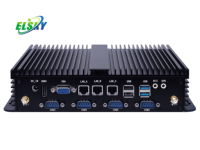 ELSKY SPC450 Mini PC industriel Intel Core I5 5200U DDR3 6COM 10USB 4*LAN sans ventilateur Nouveau Kiosque en libre-service