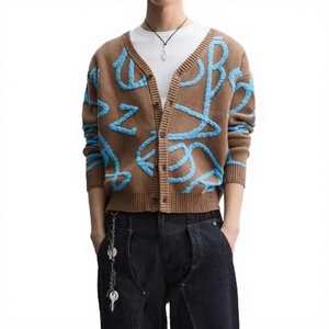 Cárdigan de punto para mujer, estilo oversize, abierto por delante, informal, venta al por mayor, OEM, logotipo personalizado - Product Image 1