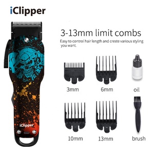 IClipper-Y4 <span class=keywords><strong>Tagliacapelli</strong></span> <span class=keywords><strong>Professionale</strong></span> con Copertura a Trasferimento d'Acqua per Uso Barbiere - Product Image 4