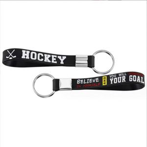 Personalised Wristbands Hockey Silicone <b>Keychain</b> and <b>Customized</b> Bracelet - Product Image 4