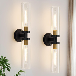 Lampu Dinding LED gaya Retro Amerika, untuk koridor kamar mandi dan kamar tidur untuk tabung kaca desain Modern dan sederhana - Product Image 6