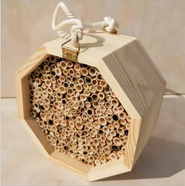 에코 친화적 인 수제 양봉 제품 나무 곤충 하우스 메이팅 박스 벌집