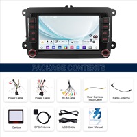 Autoradio Android 7/9 pouces avec écran tactile pour VW Volkswagen, CarPlay sans fil, GPS, Bluetooth, multimédia embarqué avec caméra de recul