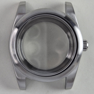 Boîtier de montre bicolore argent et or 36mm 39mm avec lunette brossée étanche pour mouvements NH34 NH35 NH36 NH72 NH70 NH38 NH39, en acier 316L pour modèles <span class=keywords><strong>Seiko</strong></span> - Product Image 4