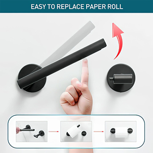 Portarrollos de Papel Higiénico Giratorio de Acero Inoxidable SUS304, Soporte de Pared para Rollo de Papel para Baño - Product Image 5