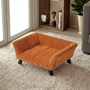 Cuccia per Cani in Metallo Solido Sostenibile con Rivestimento in Velluto Design Rotondo Dimensioni Personalizzabili per Gatti e Cani - Arredamento per Soggiorno - Product Image 3