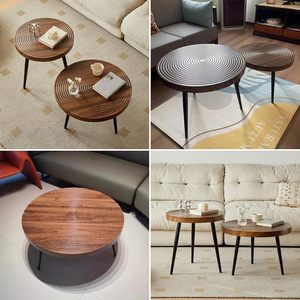 Nordic Elegant Luxury Style Corner Side <b>Table</b> High-<b>End</b> Combination for Living Room Simple Small-Lotus <b>Sofa</b> Coffee <b>Table</b> - Product Image 5