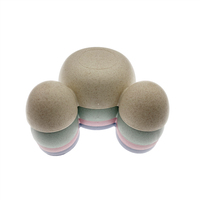 Vaisselle Kawaii en forme de Mickey, ensemble de vaisselle pour l'alimentation des bébés, bol en paille de blé, baguettes, fourchette et cuillère, ensemble de couverts 4 pièces