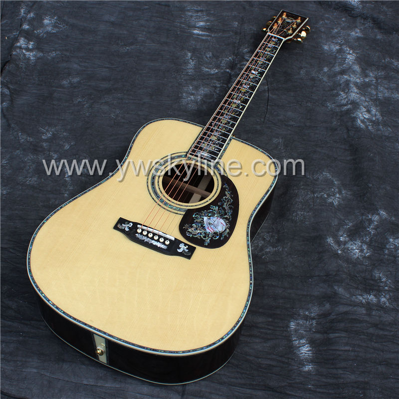 Set Ricambi Chitarra Acustica - Capotasto E Ponticello In Osso, Piroli Con Abalone, 6 Pezzi - Foto 5