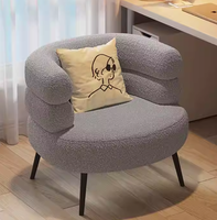 Fauteuil de salon, fauteuil de loisirs, fauteuil de maquillage, fauteuil de chambre à coucher avec application relaxante pour appartement, maison, bureau, chaises d'intérieur, lampe en polaire