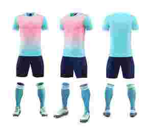 Kaos Sepak Bola Berkualitas Tinggi Bahan Bernapas Musim Baru Logo Kustom Cetak Transfer Panas 100% Poliester Jersey Latihan Otomatis - Product Image 2