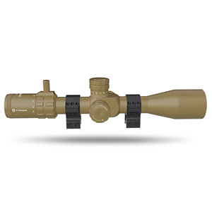 タイフーン 望遠照準器 6-24x50 FFP レティクル EDガラス 合金製 タクティカルハンティングスコープ パララックス補正 照明付きハンティングスコープ リング付き - Product Image 3