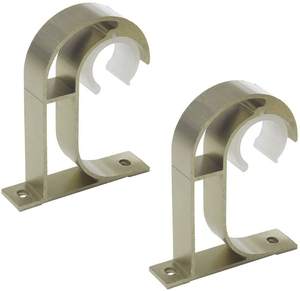 Support de <span class=keywords><strong>plafond</strong></span> pour <span class=keywords><strong>tringle</strong></span> à <span class=keywords><strong>rideau</strong></span> en métal doré américain de 28 mm, <span class=keywords><strong>fixation</strong></span> supérieure - Product Image 2