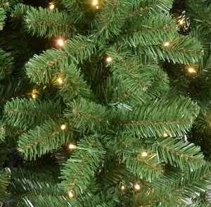 Árbol de Navidad de PVC LONGSTAR de 4-12 pies, Verde, Preiluminado, Decoración para el Hogar y Festividades, Árbol de Pino Exuberante, Decoración Interior para Festivales, Luces Cálidas - Product Image 4