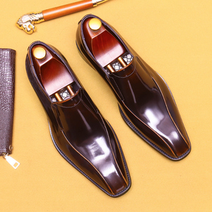 Zapatos de vestir de negocios de cuero genuino para hombre, zapatos de traje, diseño elegante, cómodo y duradero para reuniones de negocios, bodas - Product Image 4