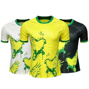 Maillot de football vierge personnalisé 2026 Samba Canary Edition Master Grade, motif oiseau jaune-vert, haute fidélité, maillot de match - Product Image 1