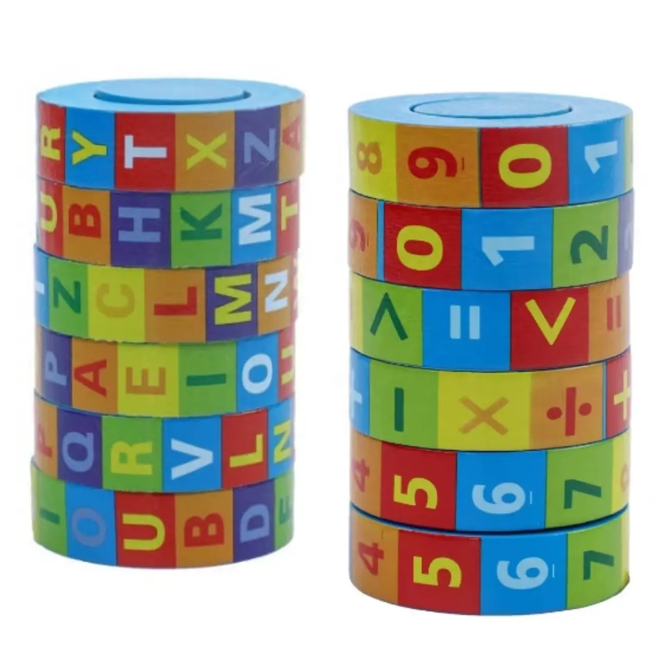 Sıcak satış ahşap çocuk eğitim eğitici oyuncaklar yüksek kaliteli matematik küp alfabe numarası iplik bulmaca çocuk eğitim oyuncak