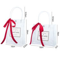 Sac à main en PVC transparent avec bouton pression