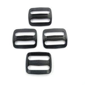 Venta al por mayor de plástico Tri-Glide Slider correa ajustable hebilla de varios tamaños D anillo hebilla para correas de mochila - Product Image 4