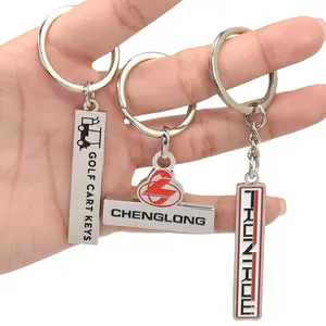 Customised metal key chains wholesale business gift 2d 3d custom your own logo letter keychains for promotion