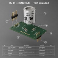 Módulo de Sensor de Gas LEL de Combustión Catalítica Precalibrado DJ-CH4-301, Salida UART, 0-100% LEL CH4 H2 LPG