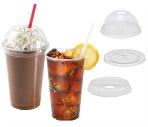 Gobelets écologiques en plastique PP transparent/givré personnalisables de 12 oz et 16 oz pour boissons froides, jus, bubble tea, café, avec couvercles - Product Image 5
