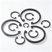 High Precision Carbon Steel Internal Circlip C Type Hole Retaining Ring Black Oxide Heat Treatment
