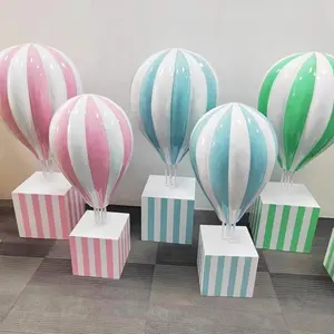 Balon udara panas serat kaca terbaru balon patung serat kaca raksasa untuk pesta pernikahan dekorasi jendela toko Baby Shower