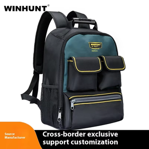 Large Capacity Multi-Functional Electrician Repair <b>Tool</b> <b>Backpack</b> Double Shoulder Zipper Closure Special <b>Tool</b> Bag - Product Image 4