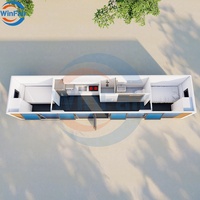 WinFair Chine Luxe Apple Pod Solaire Maison Modulaire 2 Chambre Préfabriquée Conteneur Cabine 40Ft Module Préfabriqué Maison Préfabriquée Maisons