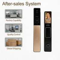 Gezichtsherkenning Smart Lock 3D-vingerafdruk Wachtwoordkaart Sleutel Nachtschoot WiFi-app Afstandsbediening voor aluminium huisbeveiliging Cloud