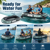 Produk Hiburan Olahraga Kayak Tiup, Perahu Serbu Tebal, Perahu Khusus Memancing untuk 2/3/4 Orang