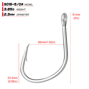 Anzuelo de estaño mudo simple de acero de alto carbono, anzuelo de placa de hierro para pesca en mar y barco, venta al por mayor - Product Image 6