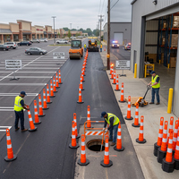 Panneau de signalisation routière temporaire portable, couleur personnalisée, en plastique PE prismatique haute intensité, élastique, à énergie solaire, mince et réfléchissant en caoutchouc