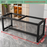 Supports de table en fer forgé usinés CNC, cadres métalliques soudés et peints en gros pour tables de salle à manger/bureau/café – Chine