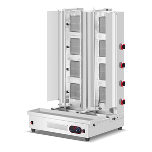 Máquina de Kebab Vertical de Doble Hilera a Gas, Parrilla para Shawarma en <span class=keywords><strong>Venta</strong></span> - Product Image 1