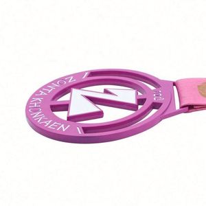 Medalla de Aleación de Zinc de Alta Calidad para Maratón Deportivo, Personalizable, con Cordón - Product Image 2