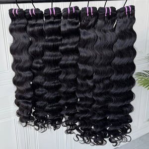 Extensiones de Cabello Humano Ondulado Camboyano Directo de Fábrica, Color Natural, Suave y Sedoso, Sin Enredos, Sin Caída, Suministro al por Mayor - Product Image 3