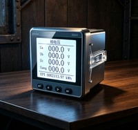 Dispositivo de Monitoreo de Temperatura Inalámbrico Trifásico ES600, Medidor de Energía Inteligente de 9 Canales, 96x96mm, Clase de Protección IP65, 0.5S, 6A
