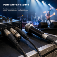 Connecteur audio professionnel XLR 3 broches mâle-femelle, connecteur de microphone équilibré pour systèmes de sonorisation, amplificateurs et mixeurs
