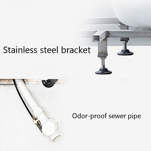 TNS BA8506 Baignoire de <span class=keywords><strong>spa</strong></span> <span class=keywords><strong>Bestway</strong></span> portable moderne en acrylique blanc de 59 pouces de diamètre, autoportante pour salle de bain, 1500mm, meilleures baignoires - Product Image 5