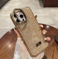 Étuis de téléphone portable personnalisés de luxe avec paillettes brillantes, antichoc, en TPU PC de 2,0 mm d'épaisseur pour S24 Ultra et pour 11/13/15/16