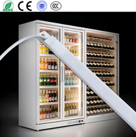 Bande lumineuse LED pour congélateur à CRI élevé Ra80, 1,31 pi (40 cm), en alliage d'aluminium, 6500K, angle de faisceau large de 165°, pour vitrine de supermarché