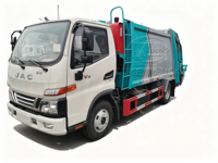 Camion Compacteur Léger Populaire JAC Junling V3 4x2 avec Moteur Diesel, Mini Camion à Déchets Compressés, Disponible en Version Conduite à Gauche (LHD) et Conduite à Droite (RHD)