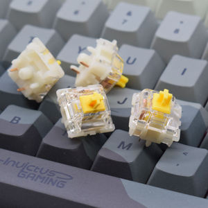 Interrupteur mécanique <span class=keywords><strong>GATERON</strong></span> KS-9 Silent 2.0 à 5 broches, transparent rouge jaune noir blanc pour clavier - Product Image 4